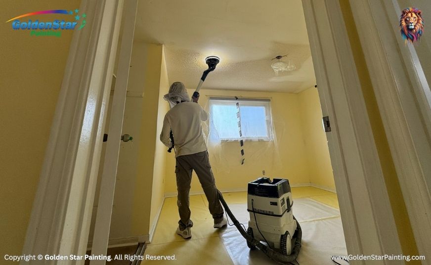 PopCorn Stucco Ceiling Removal Services in Brampton GTA.